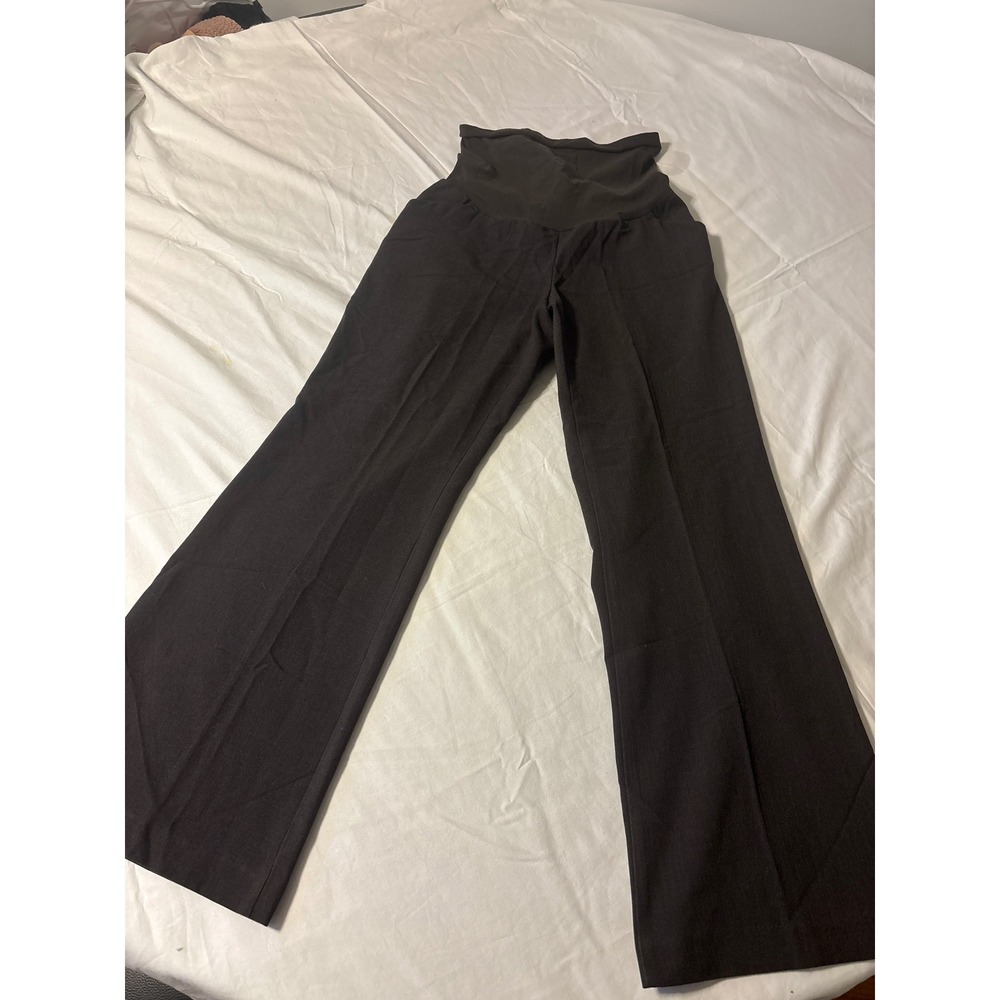 Motherhood Maternity Pants Womens Petite M Brown  Wide Leg Secret Fit